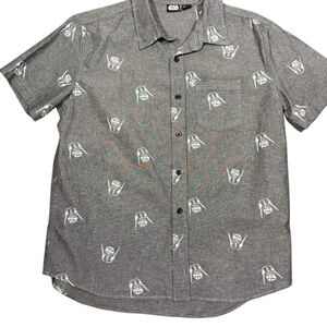 Star Wars Gray Button-Up Shirt